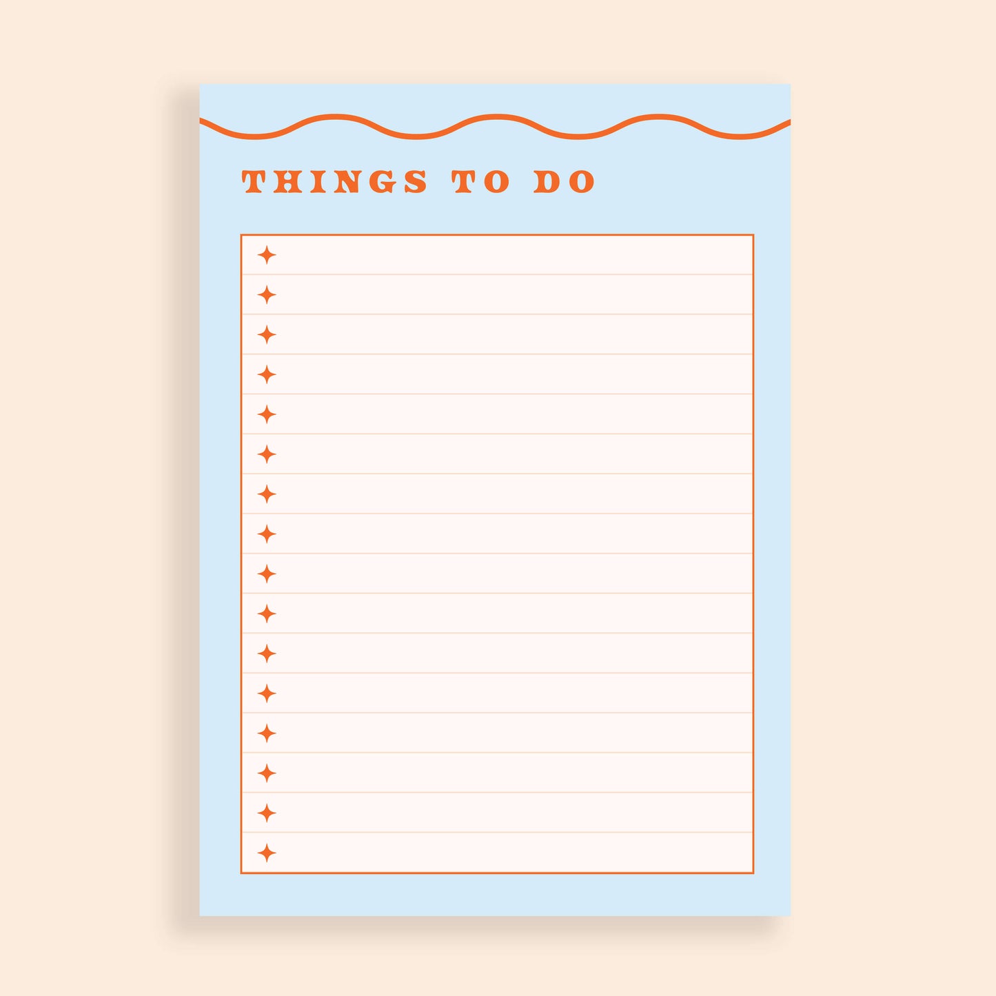A6 Blue Wiggle Notepad