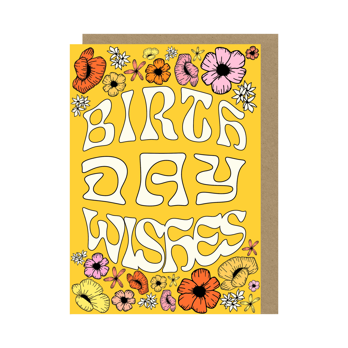 Birthday Wishes Floral Card