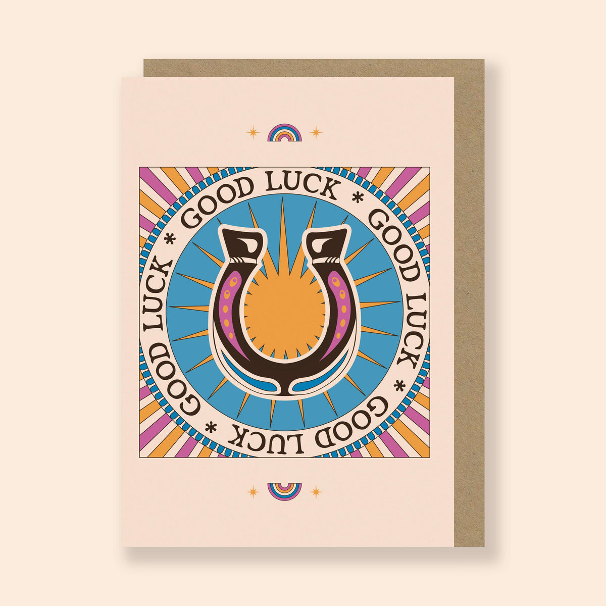 SECONDS Good Luck Horseshoe Card