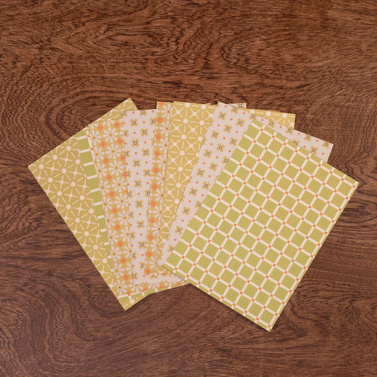 Green 1960s Craft Paper Pack