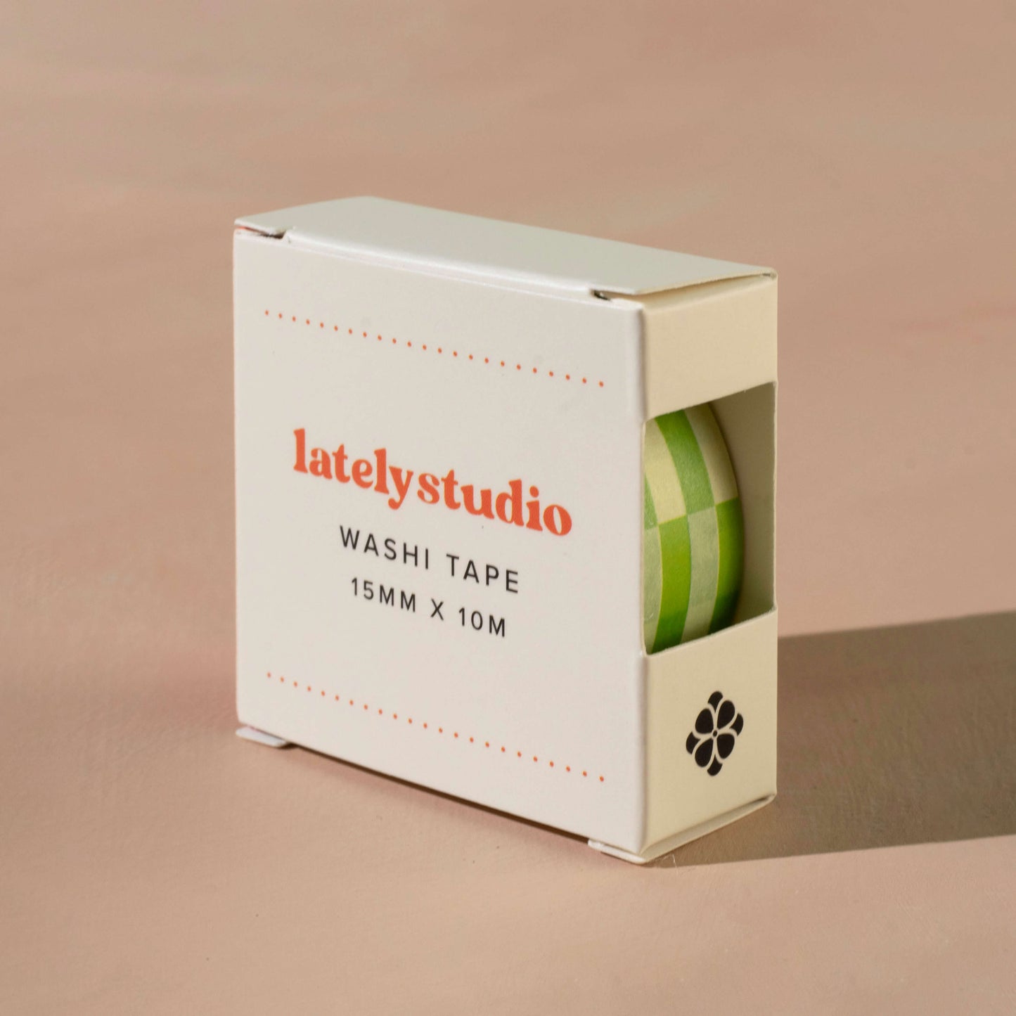 Green Brick Checkerboard Washi Tape