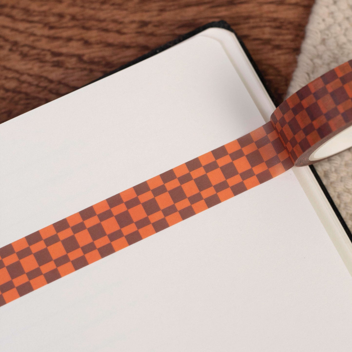 Brown Mixed Checkerboard Washi Tape