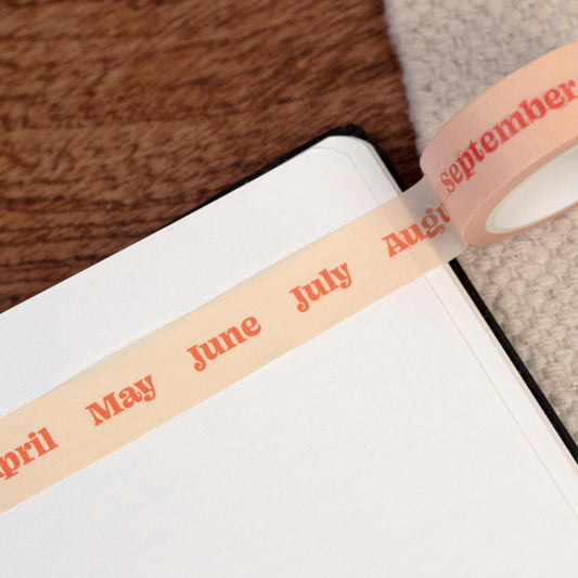 Month Washi Tape