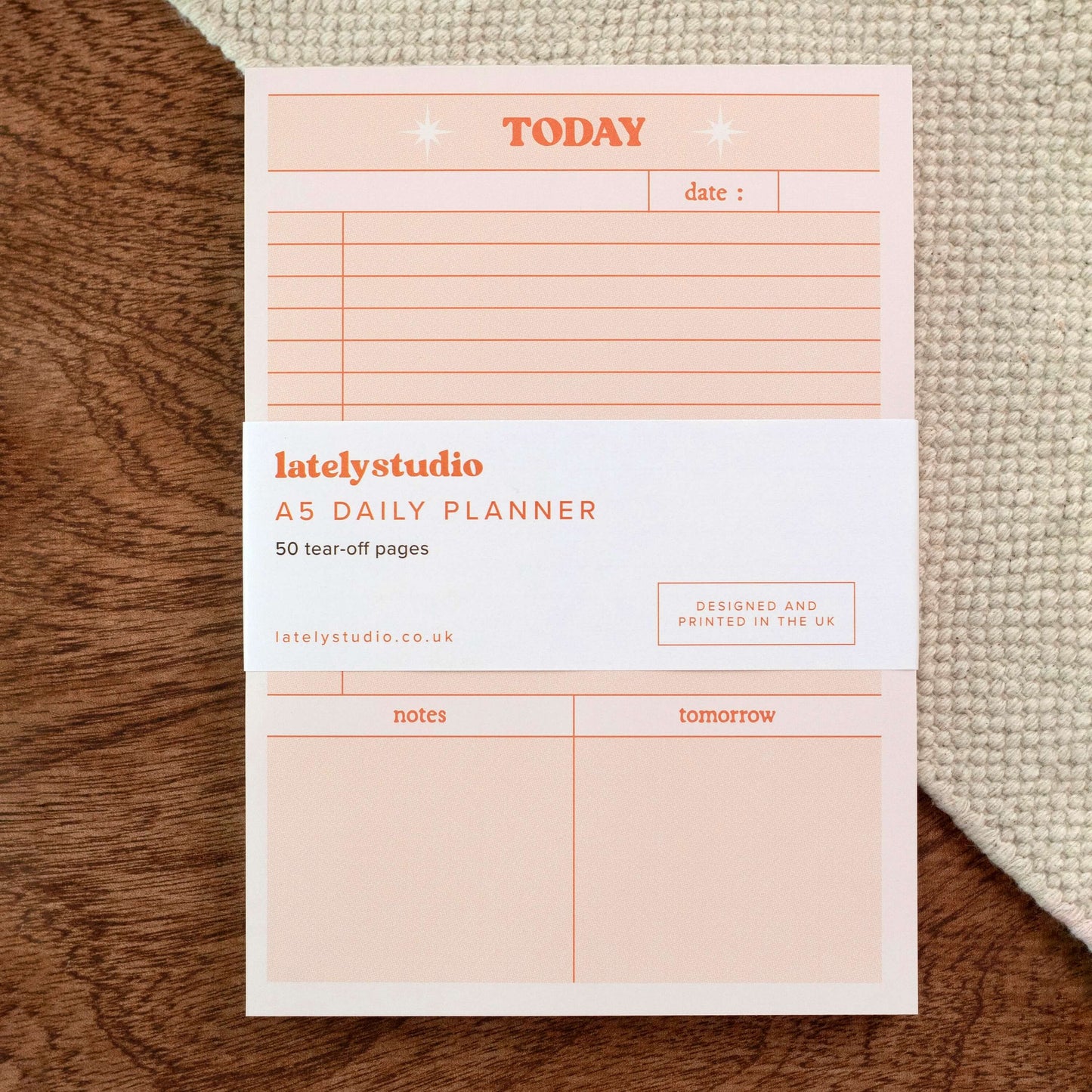 A5 Motel Daily Desk Pad