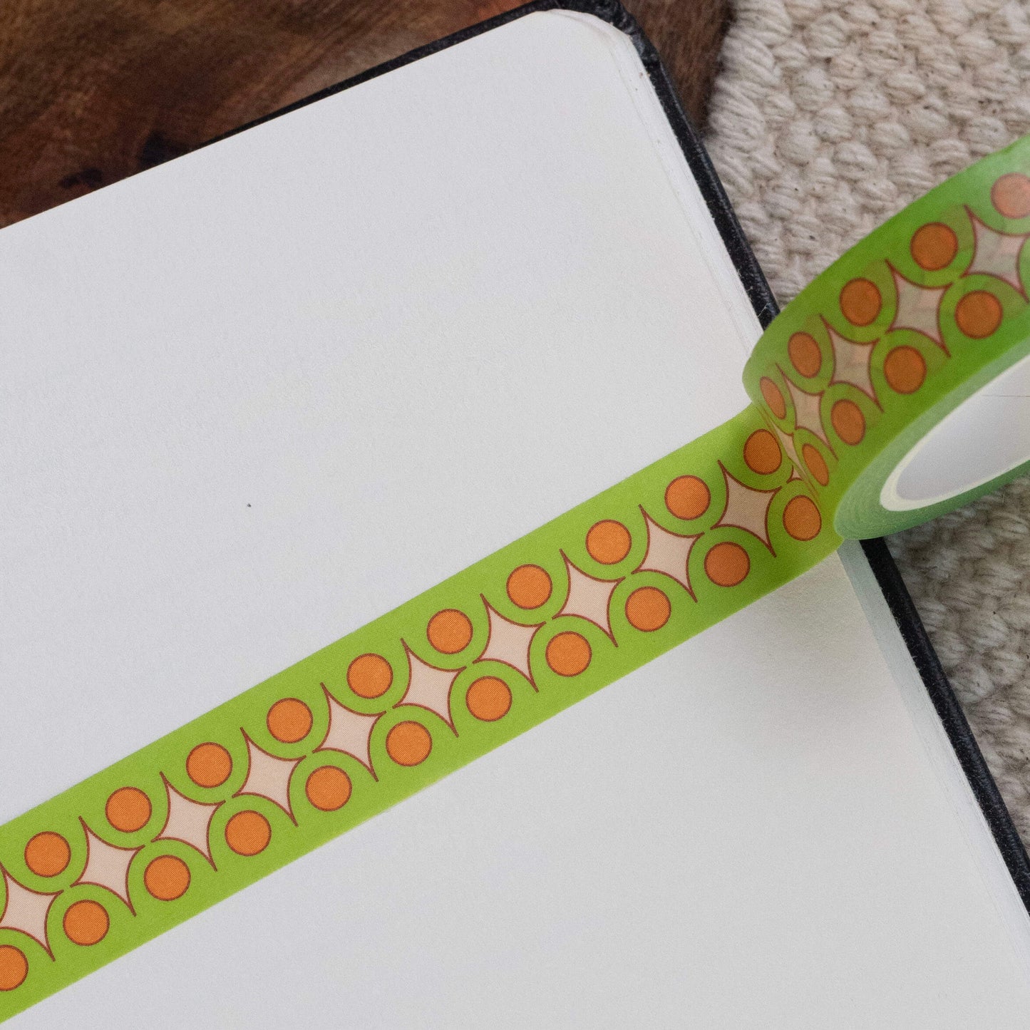 Green Spark Pattern Washi Tape