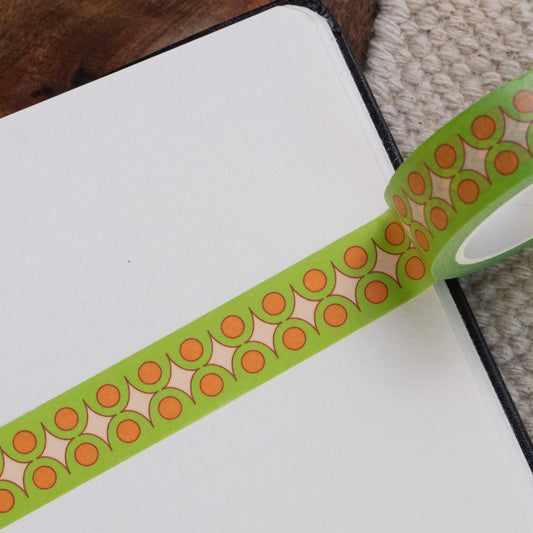 Green Spark Pattern Washi Tape
