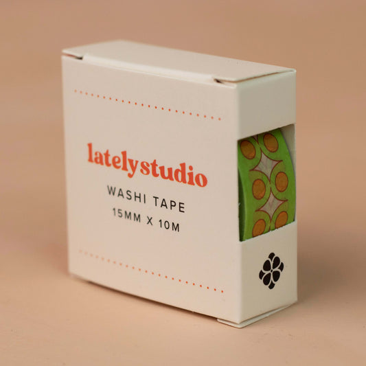 Green Spark Pattern Washi Tape