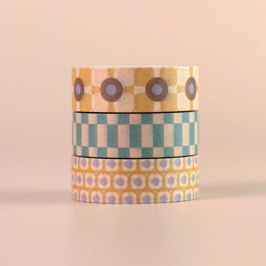 Retro Florals Washi Tape Set