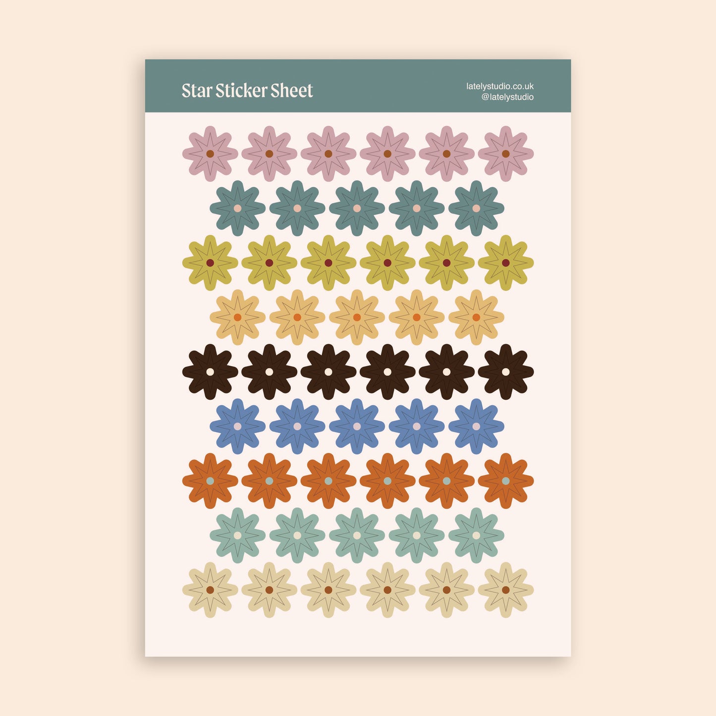 Star Sticker Sheet | Paper Stickers