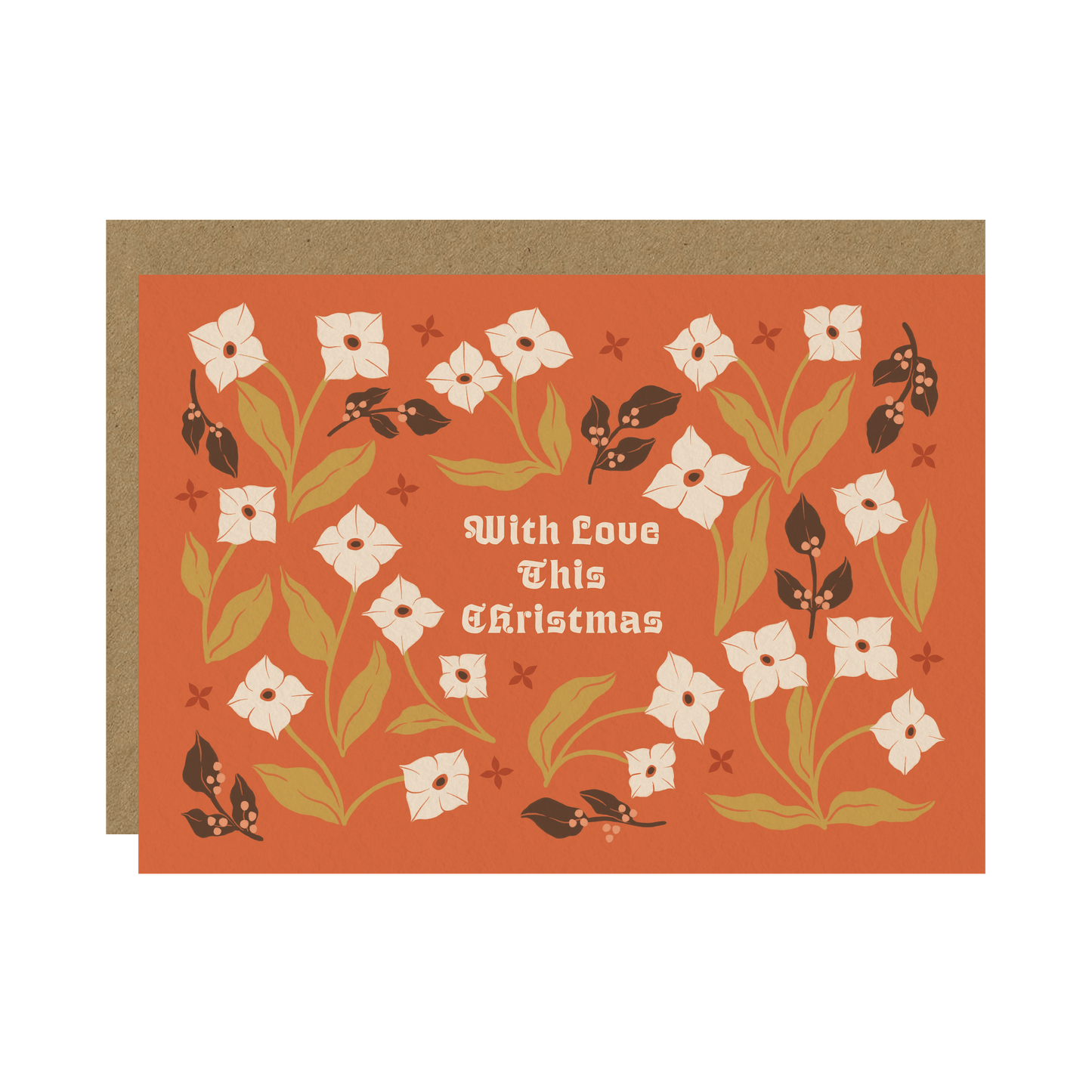 With Love This Christmas Illustrated Christmas Card