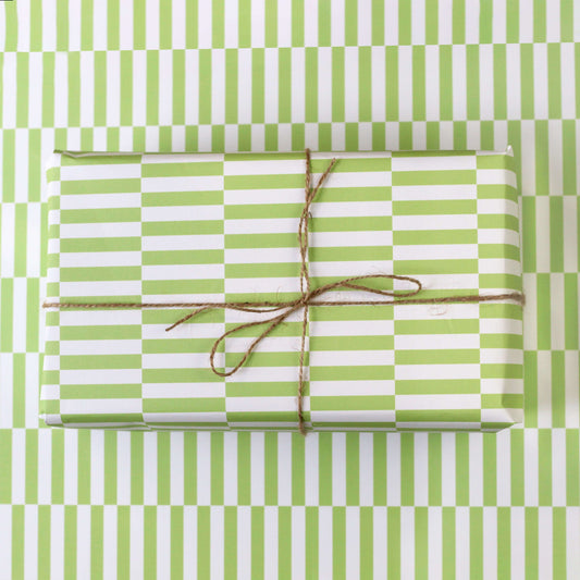 Green Brick Wrapping Paper