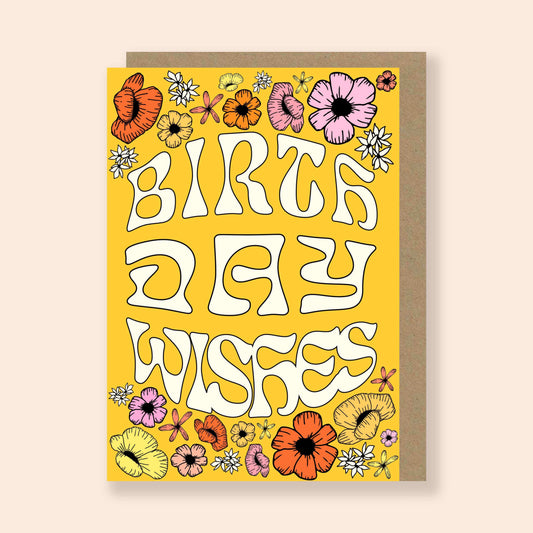 SECONDS Flowers Birthday Card