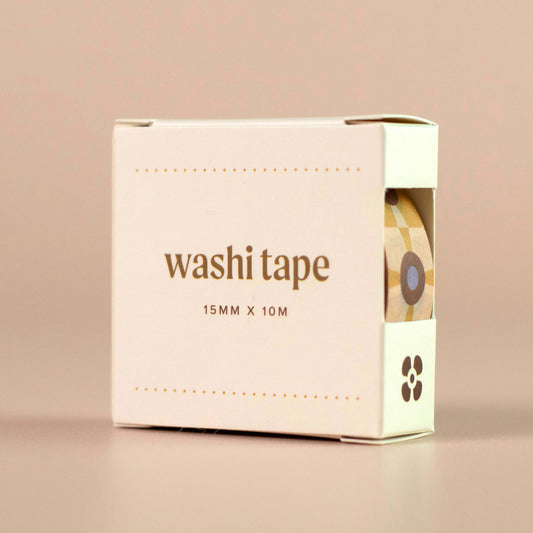 Green Block Florals Washi Tape