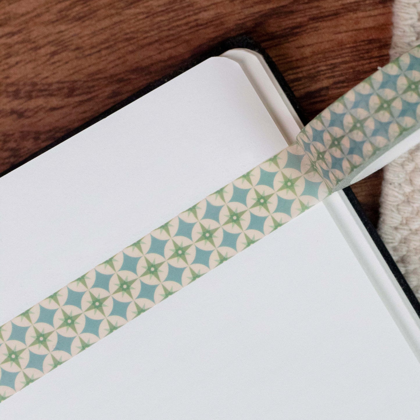 Blue Star Repeat Pattern Washi Tape