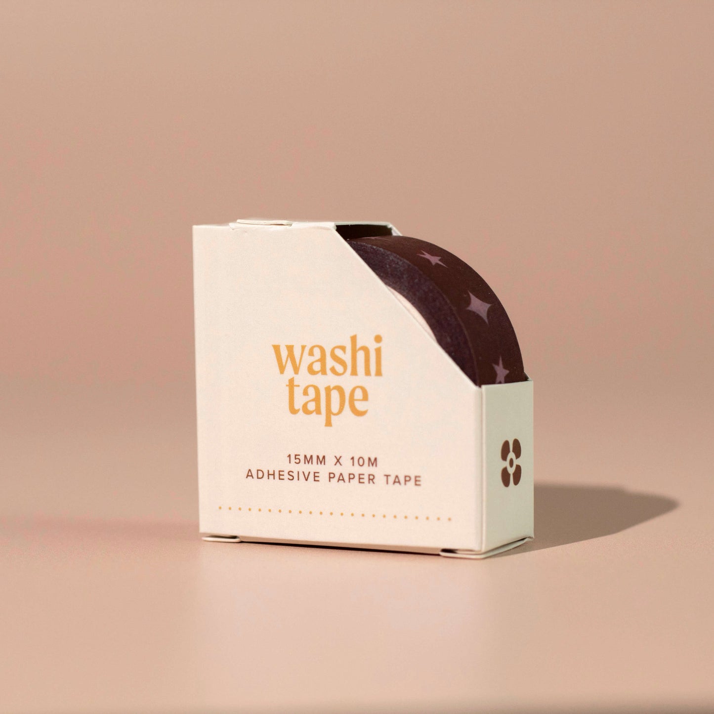 Purple and Brown Star Washi Tape