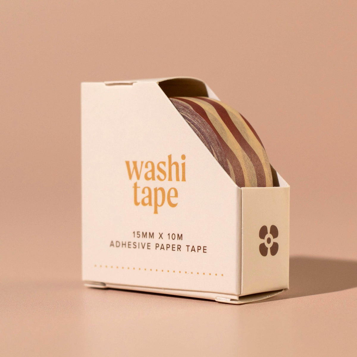 Burgundy and Yellow Wiggle Washi Tape