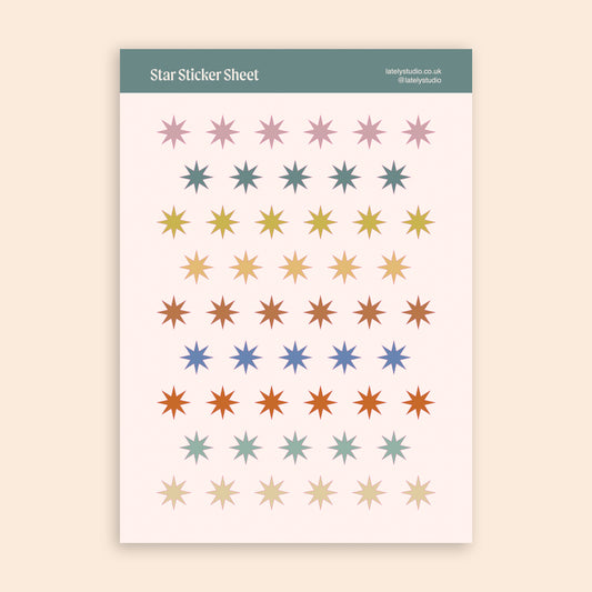 Star Sticker Sheet | Paper Stickers
