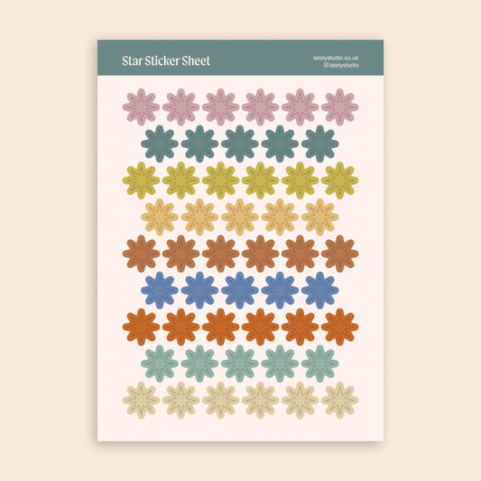 Star Sticker Sheet | Paper Stickers