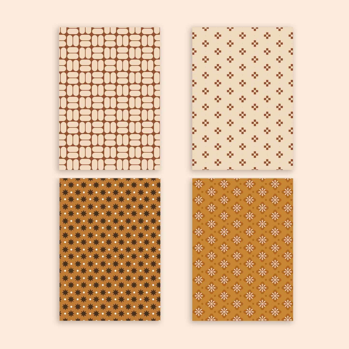 Jumbo Retro Craft Paper Pack