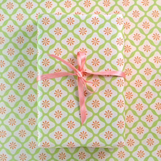 Diamond Floral Wrapping Paper