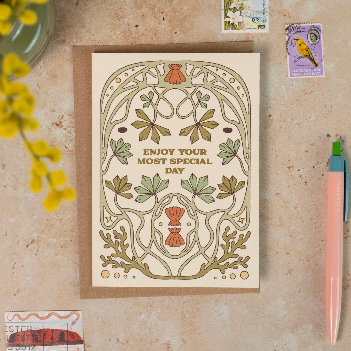 Enjoy Your Most Special Day Wedding Card