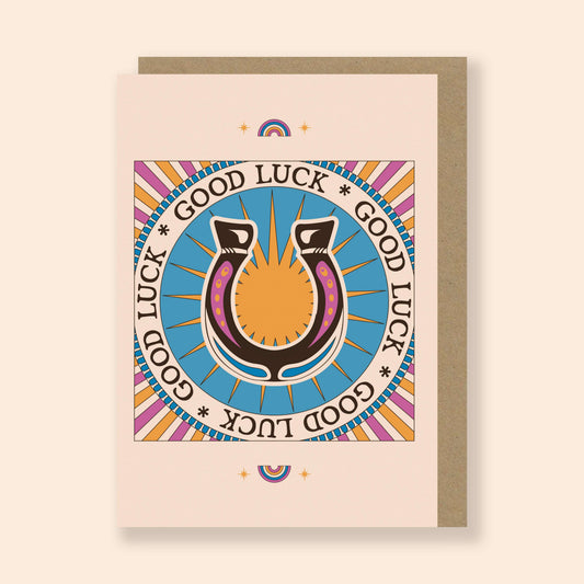 SECONDS Good Luck Horseshoe Card