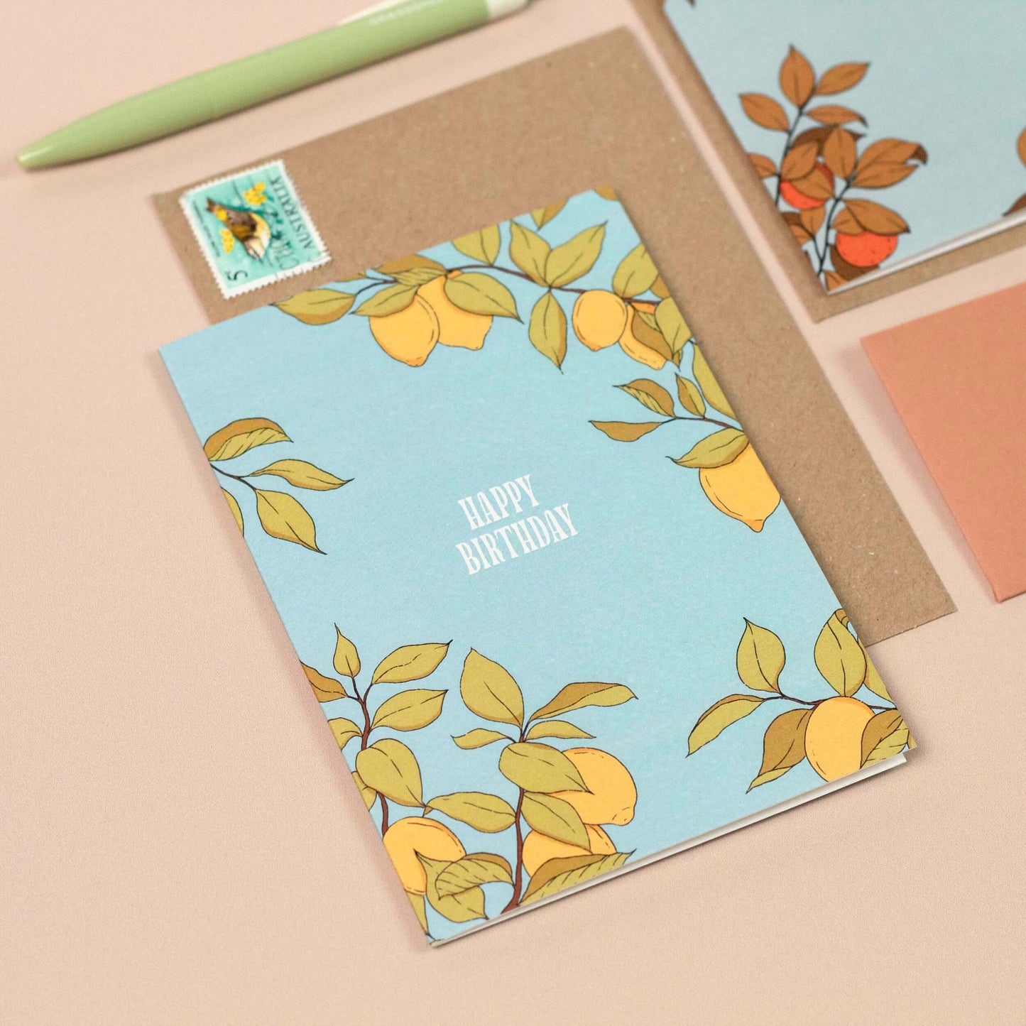 Happy Birthday Lemon Greeting Card