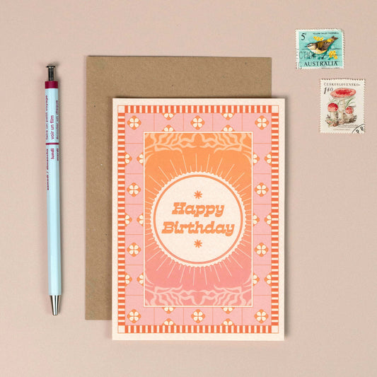 Happy Birthday Sunset Card