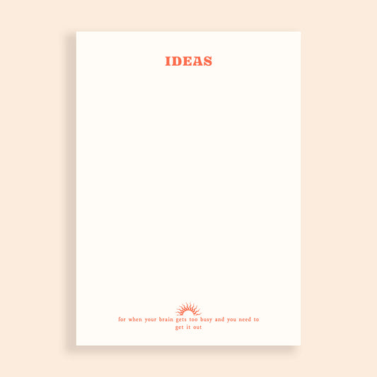 *IMPERFECT* A6 Ideas Notepad
