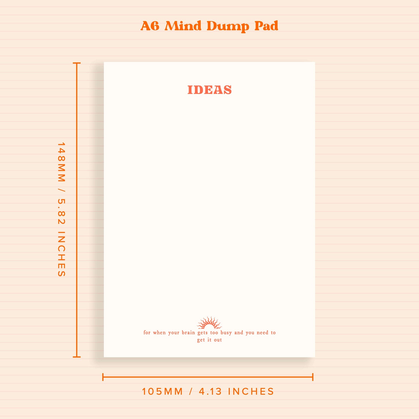 A6 Ideas Notepad