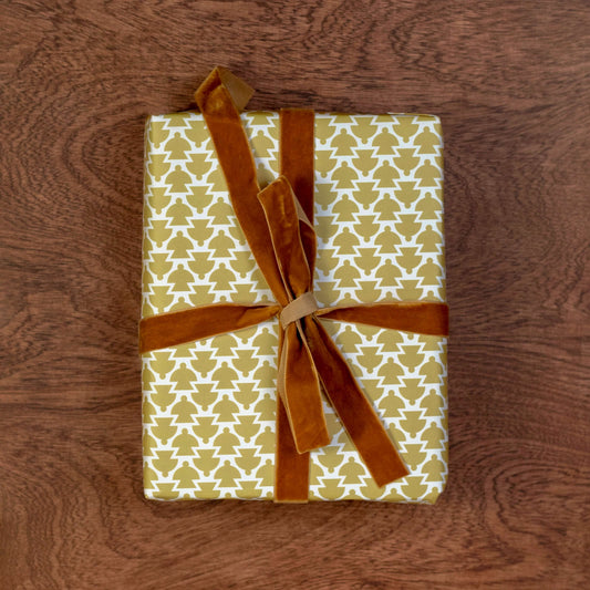 Mid-Century Shapes Wrapping Paper Sheet