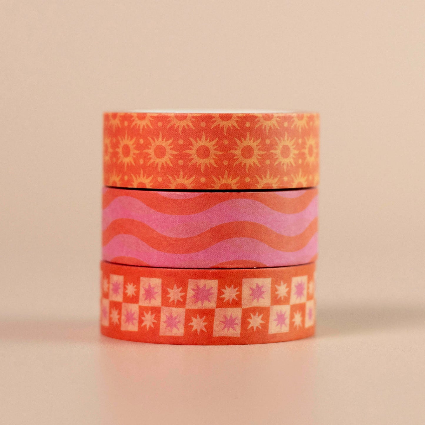 Pink & Orange Washi Tape Set