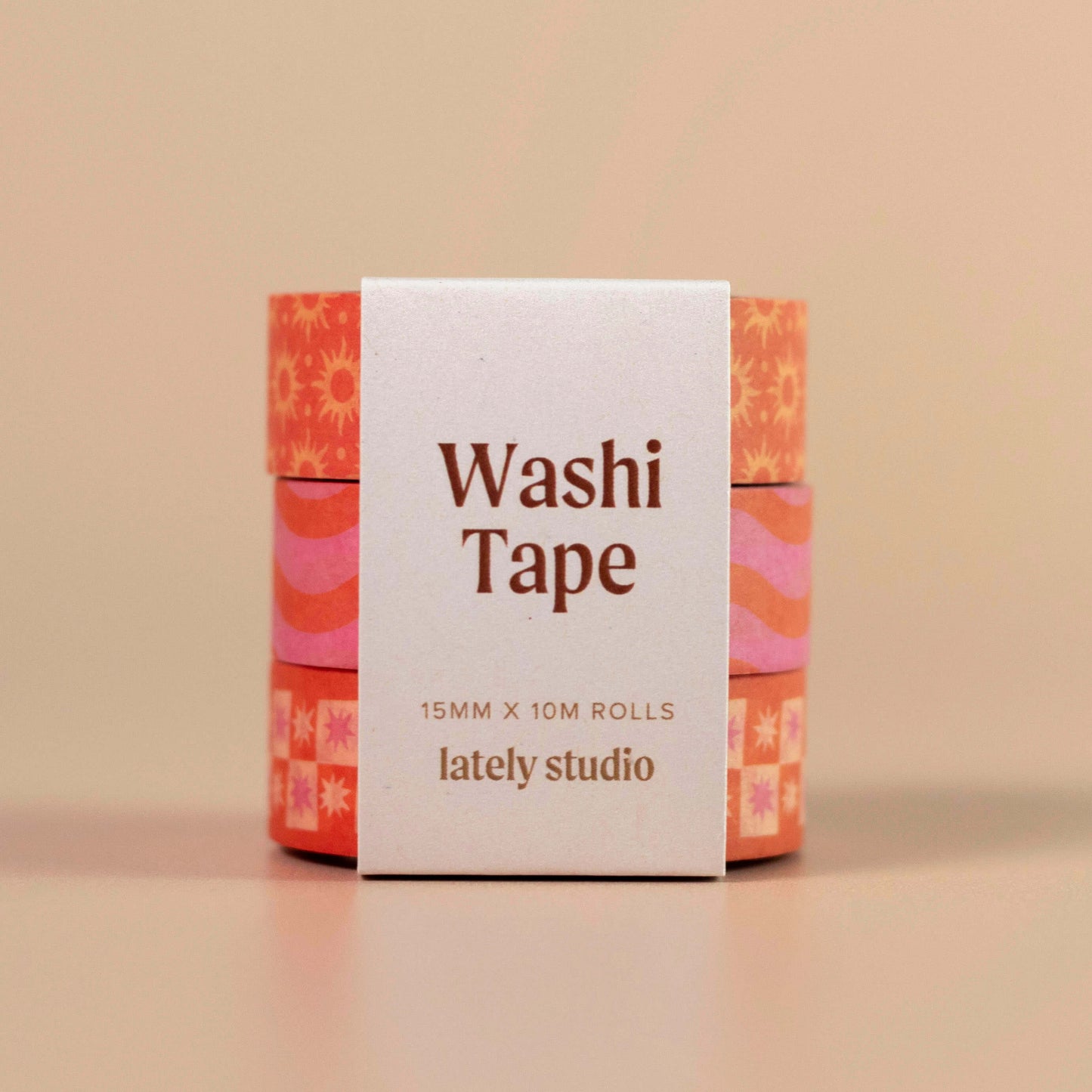 Pink & Orange Washi Tape Set