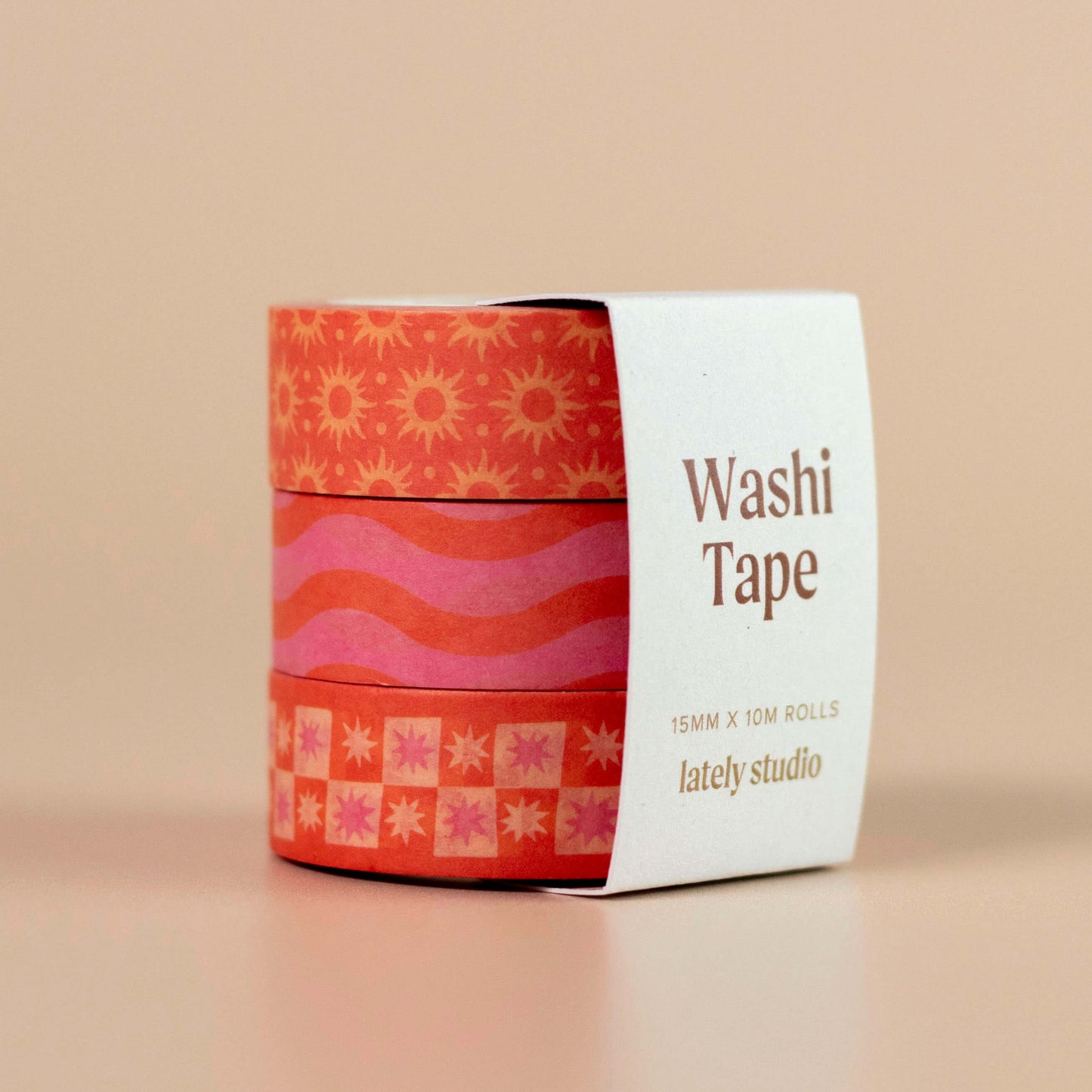 Pink & Orange Washi Tape Set