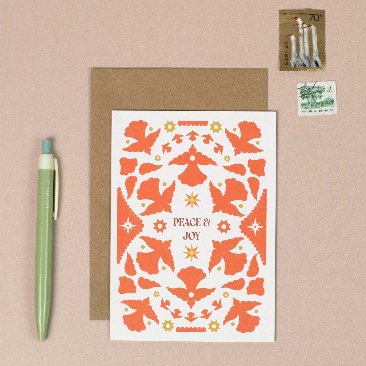 Peace and Joy Christmas Card