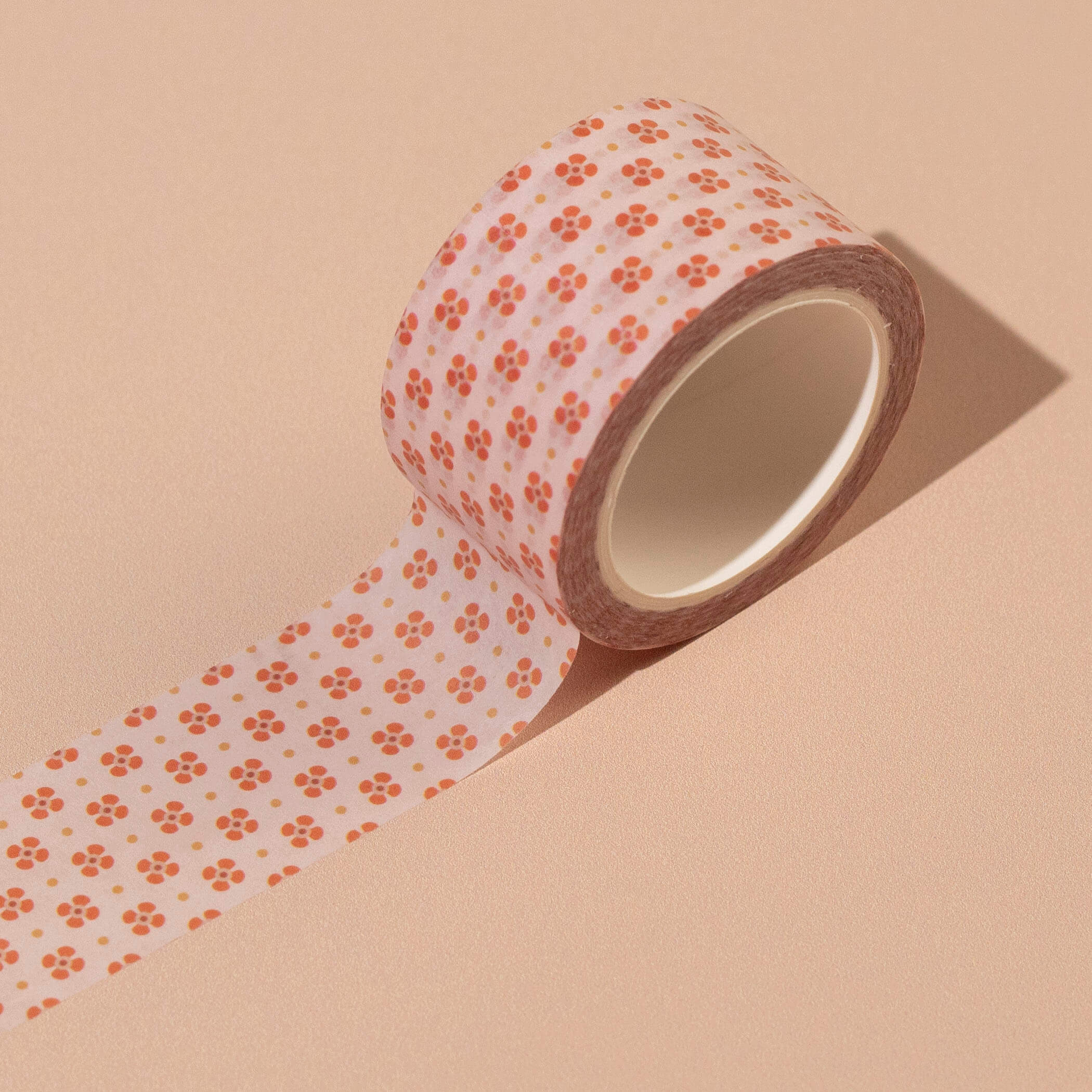 Red Ditsy Floral Wide Washi Tape | 25mm Paper Tape – Lately Studio