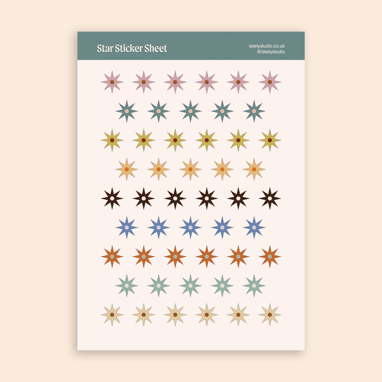Star Sticker Sheet | Paper Stickers
