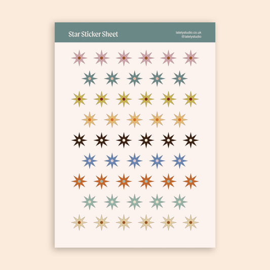 Star Sticker Sheet | Paper Stickers
