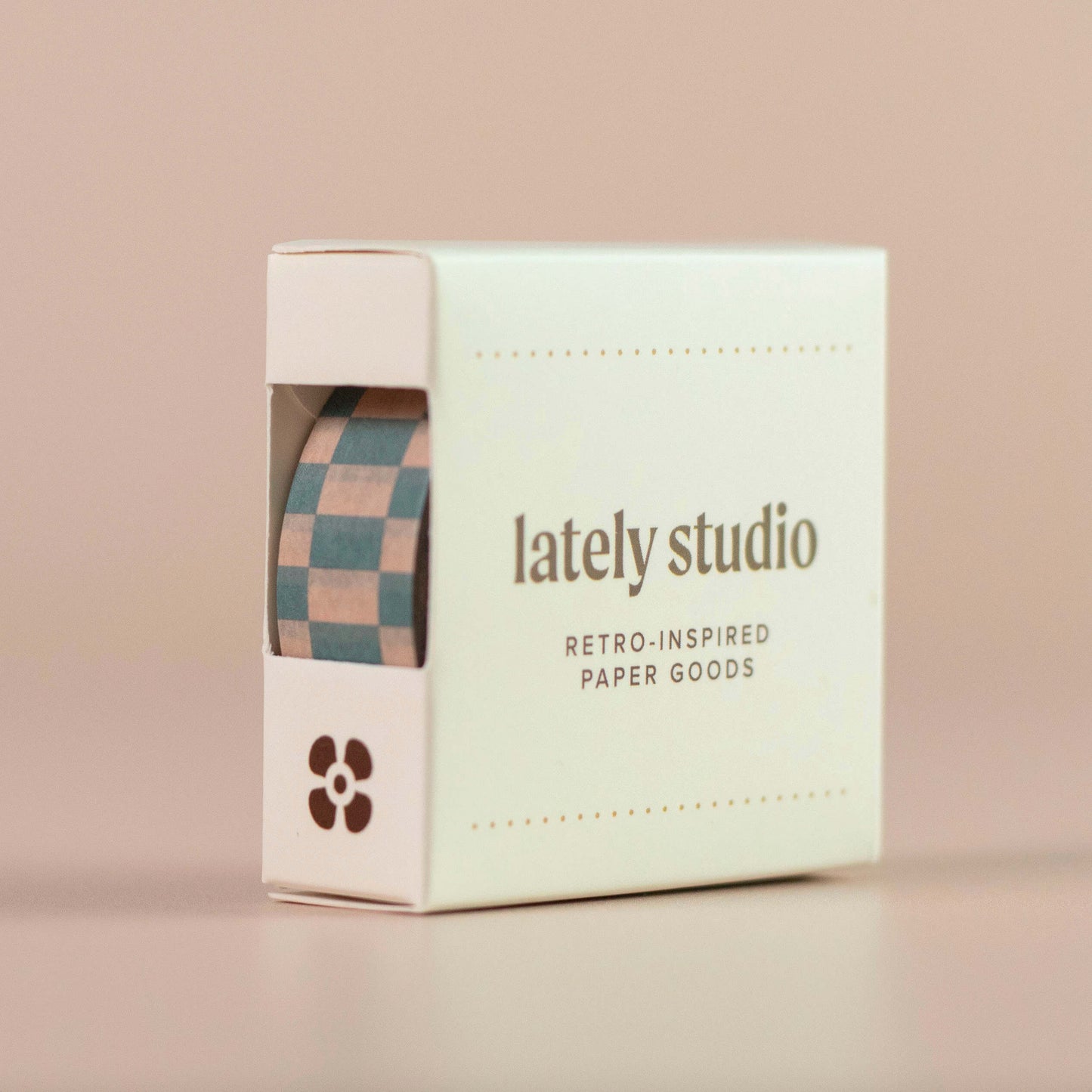 Teal Checkerboard Washi Tape