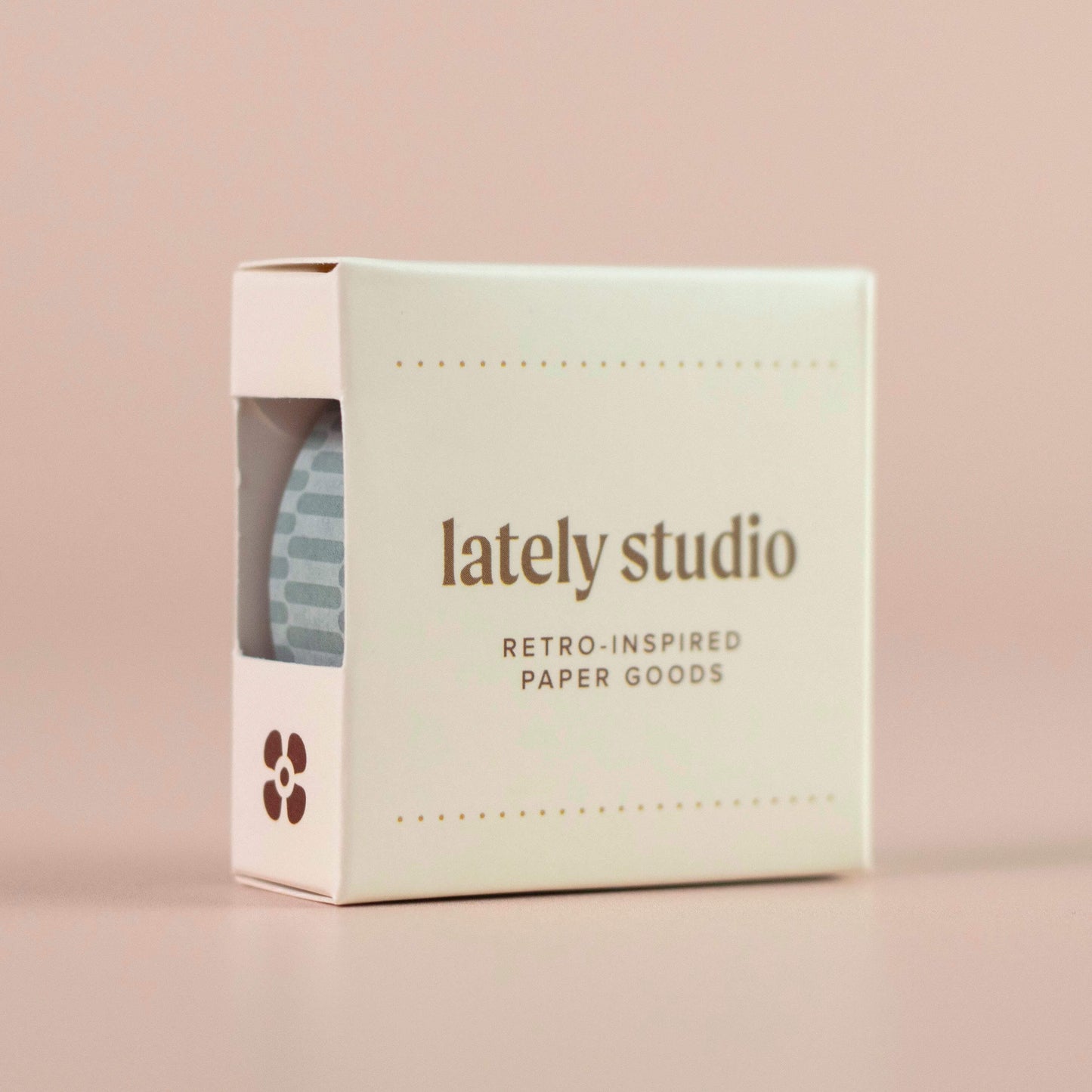 Teal Rounded Checkerboard Washi Tape