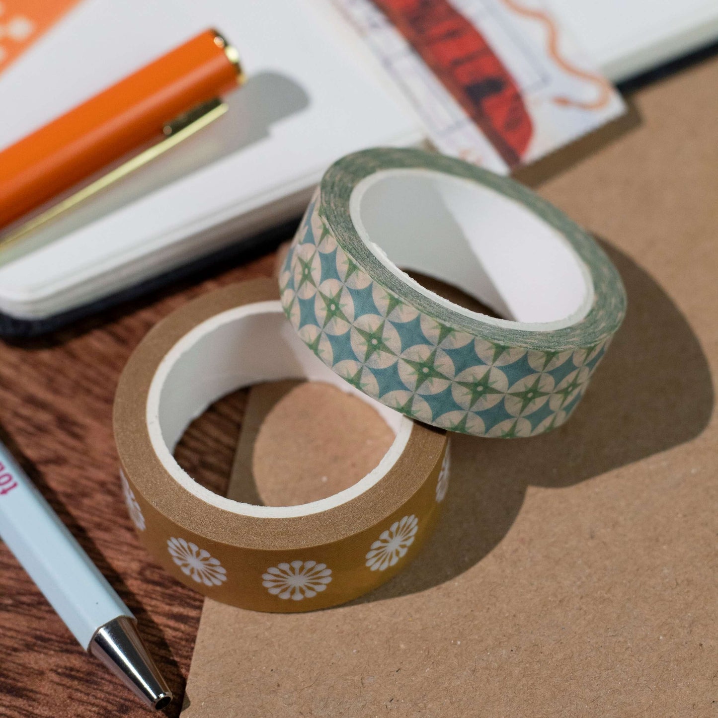 Blue Star Repeat Pattern Washi Tape