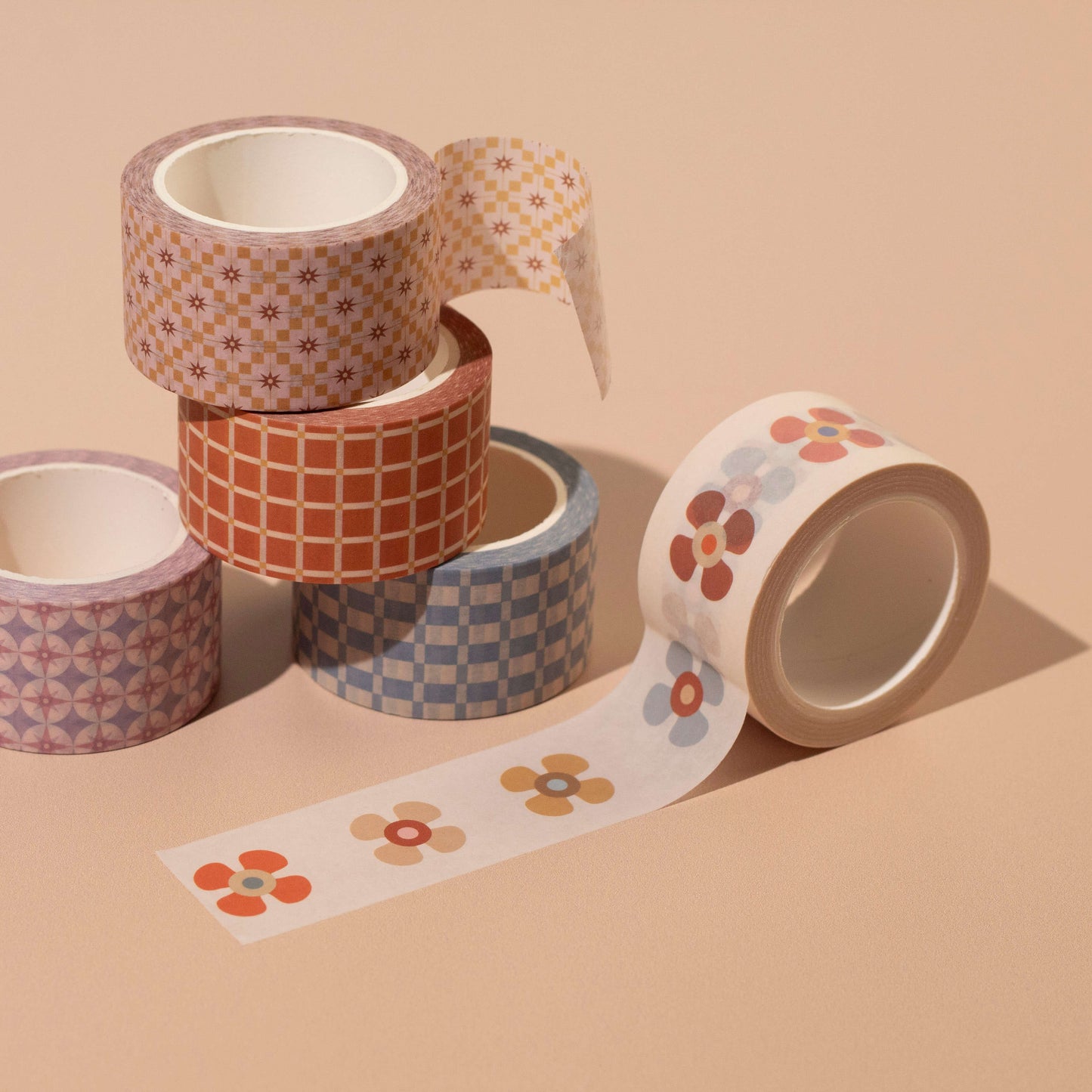 Big Flowers Wide Washi Tape