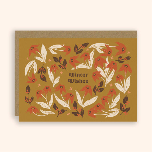Winter Wishes Illustrated Christmas Card