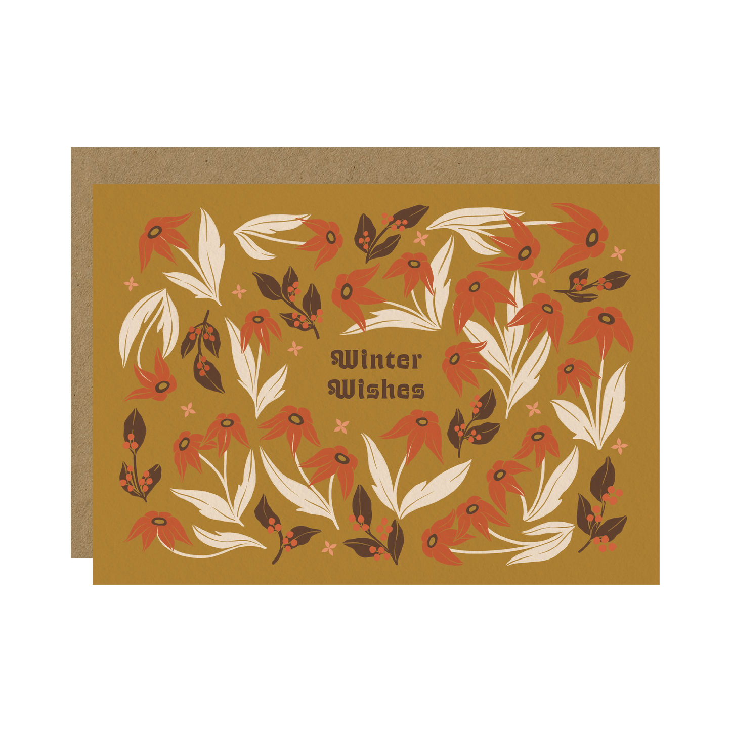 Winter Wishes Illustrated Christmas Card