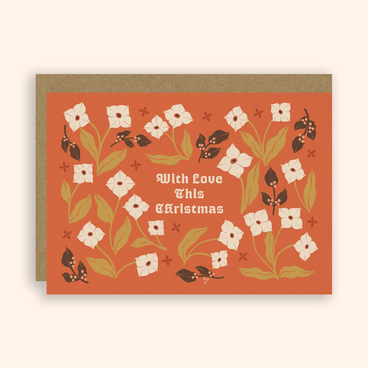 With Love This Christmas Illustrated Christmas Card